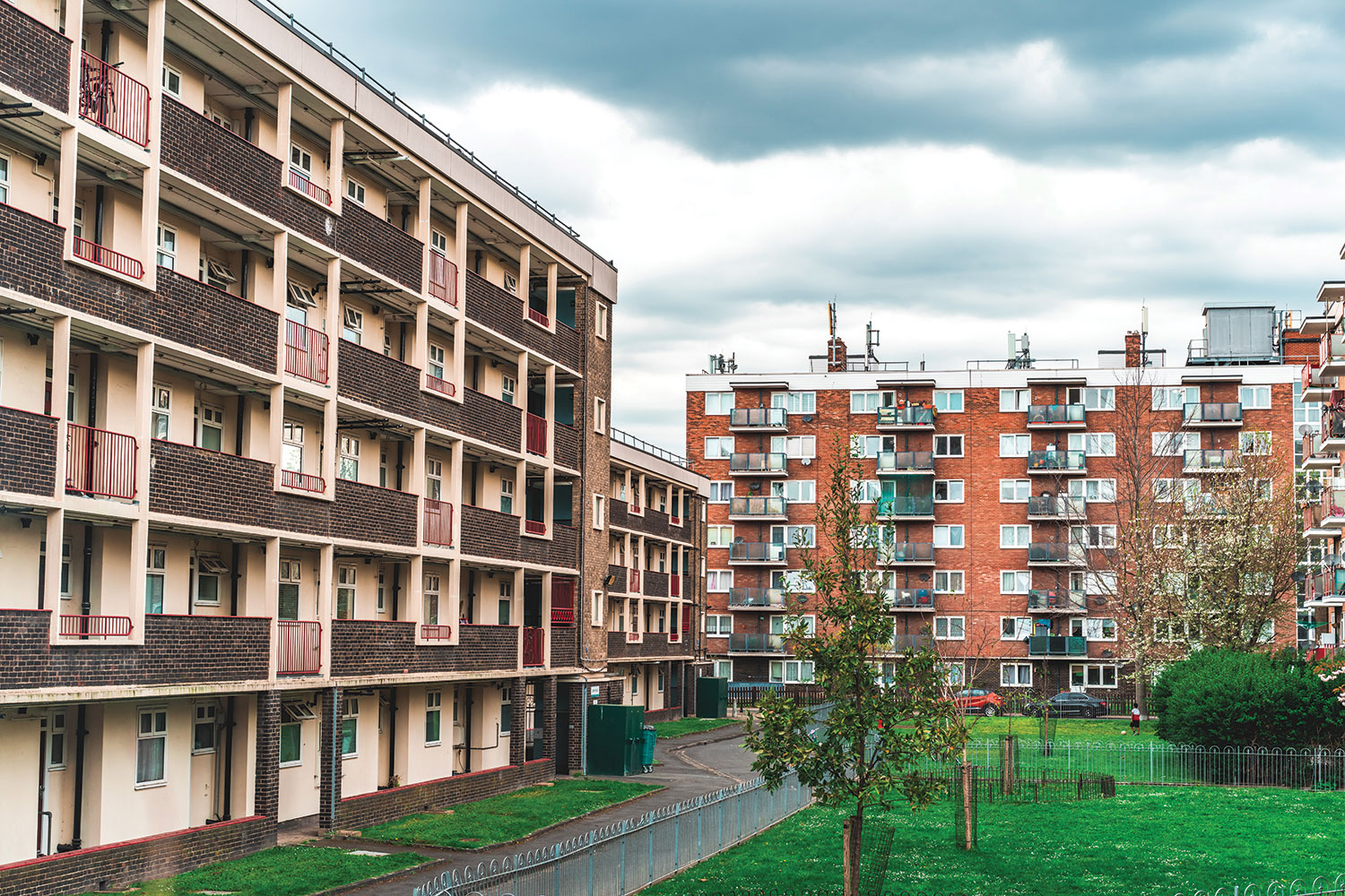 Photo of social housing flats.